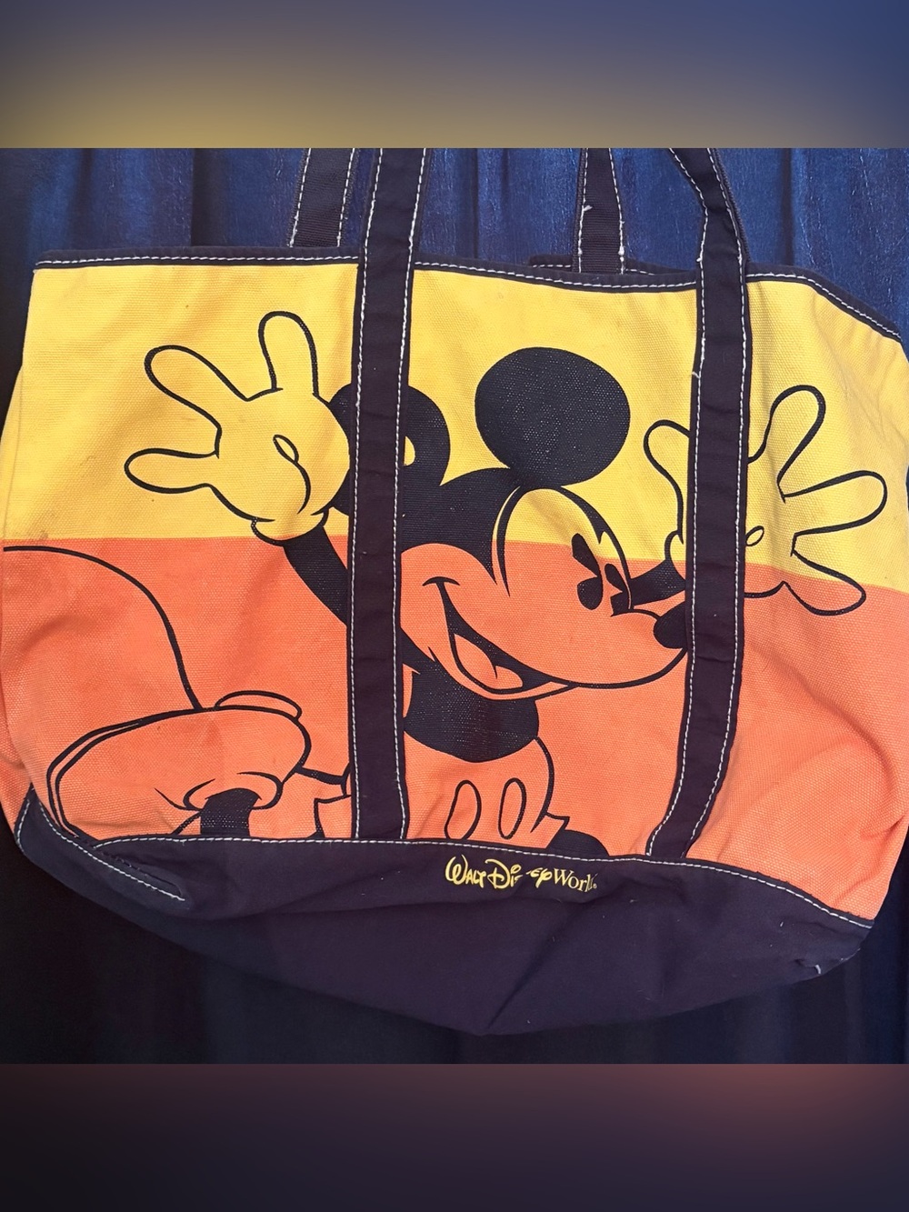 Walt Disney World Mickey Mouse Canvas Tote
